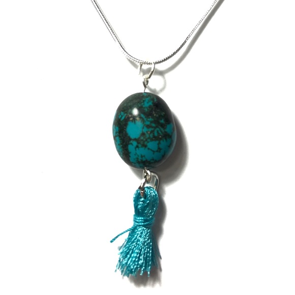 Jewelry - 3 for $15 🪐 Black and blue stone Tassel necklace